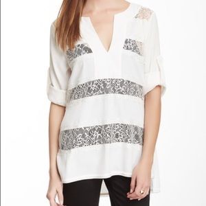 White lace BCBG shirt